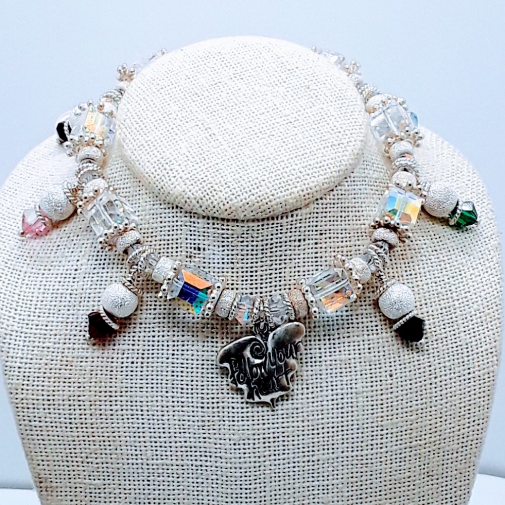 925 * Bracelet Heart Pendant "Follow your Heart"
